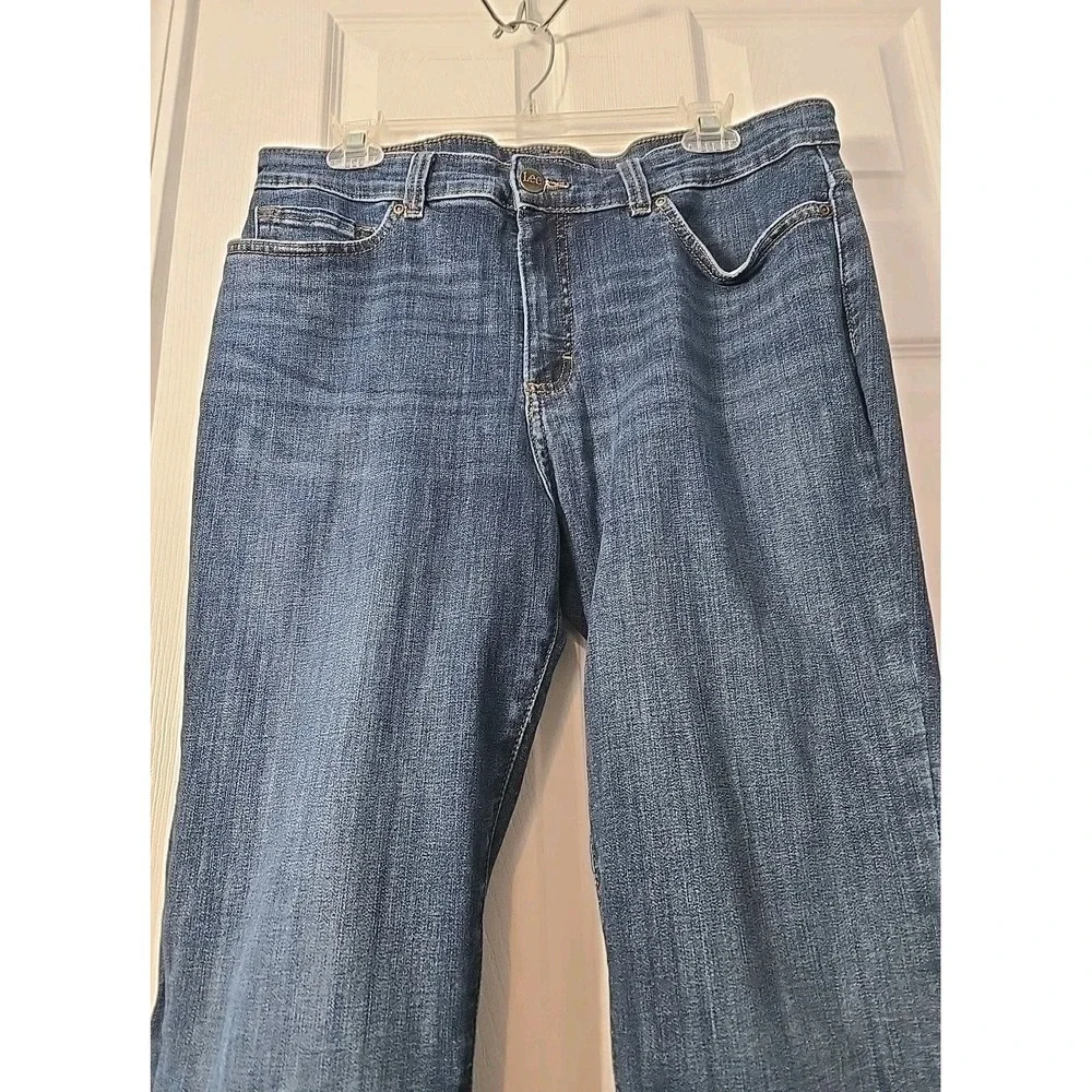 Lee Womans Slim‎ Fit Skinny Leg Mid Rise Sculpting Jeans Size 16X28